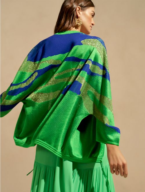 Cardigan Tricot Luxo - Verde