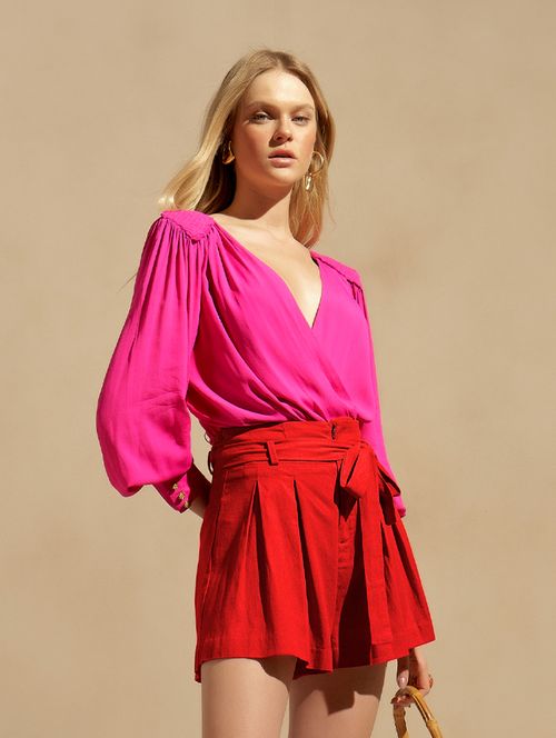 Short Pregas Desejo - Vermelho