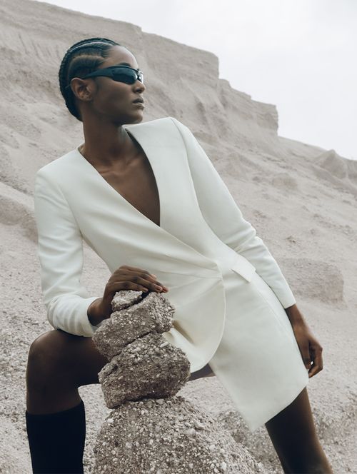 Vestido Alfaiataria Moderna - Off-White