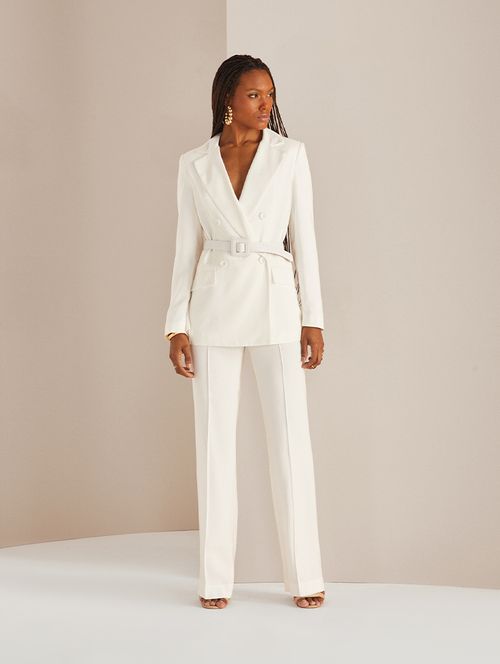 Conjunto Cinto Couro - Off-White