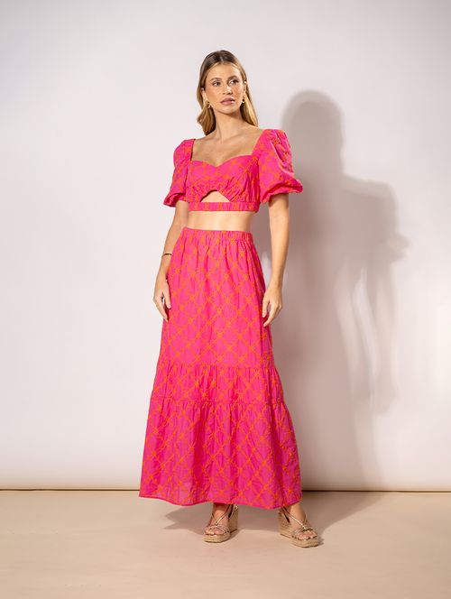 Conjunto Bordado Pink