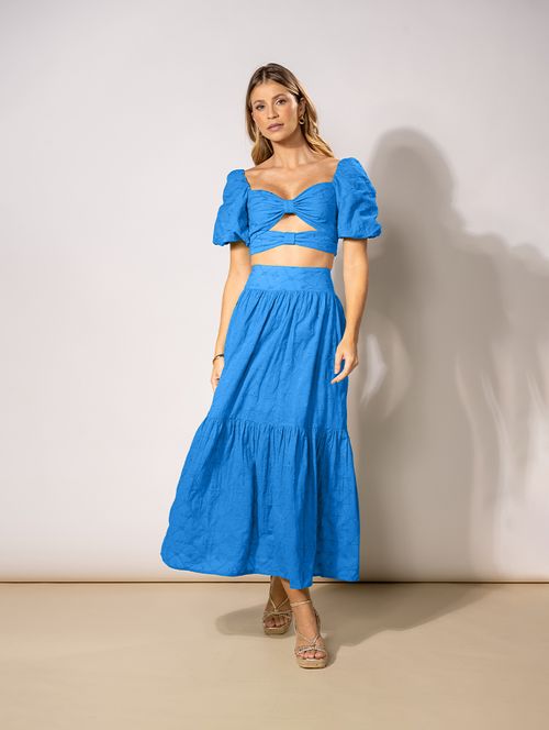 Conjunto Nó - Azul Cobalto