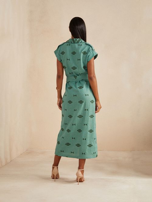 Chemisier Linho Green