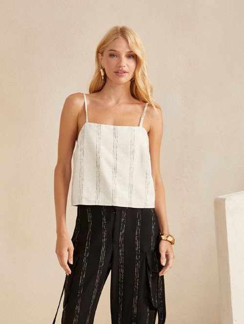 Blusa Double Face Listrada