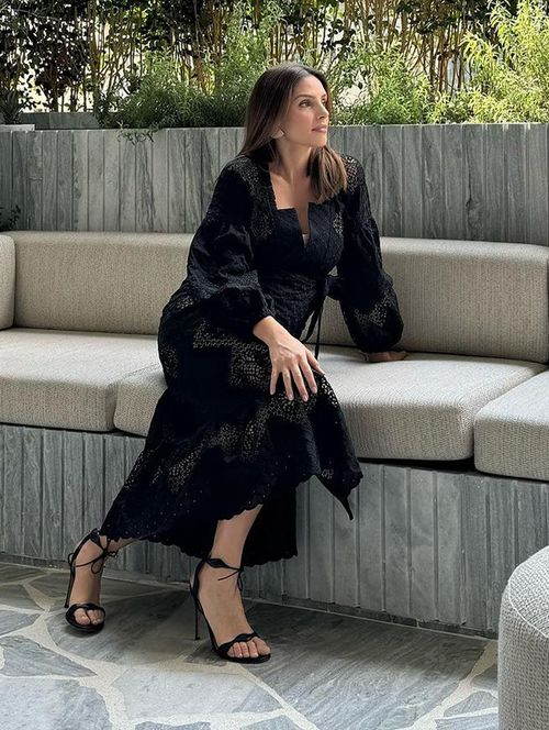 Vestido Cotton Bordado Black