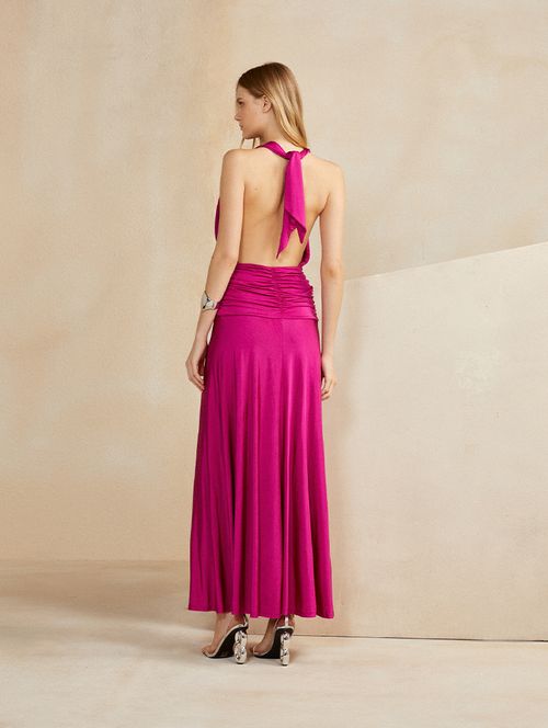 Vestido Festa Paris - Fúcsia