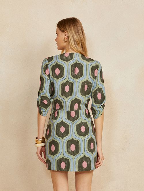 Chemisier com Top Print Abstract Colors