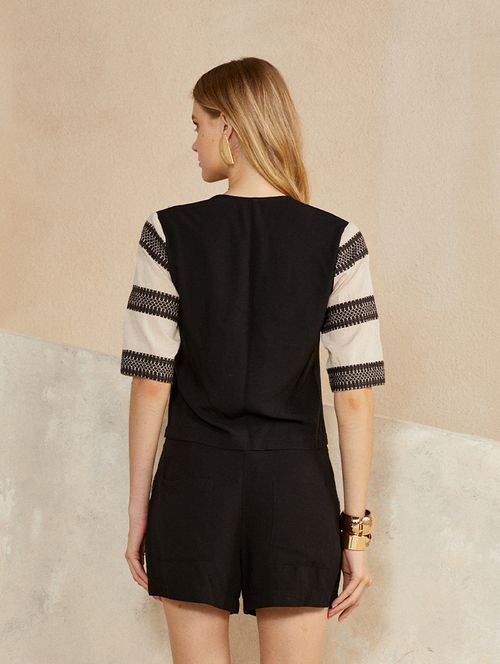 Short Mix Jacquard P/B