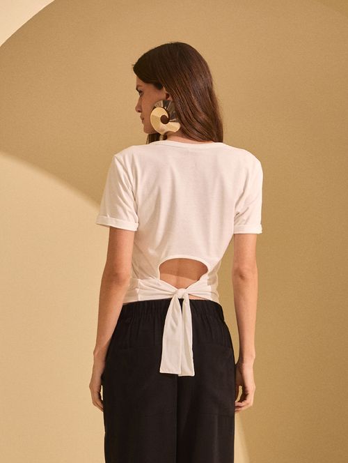 T-Shirt White Bordado