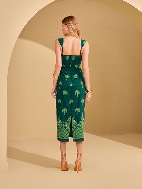 Vestido Bordado Exclusive Green