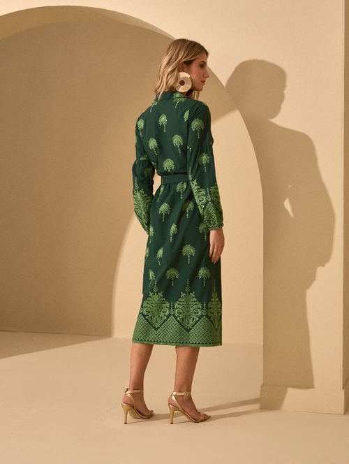 Chemisier Bordado Exclusive Green