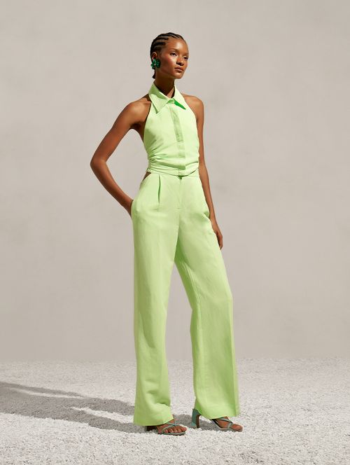 Conjunto Frente Única Alfaiataria - Verde Menta