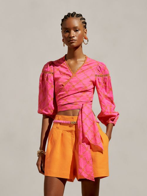 Top Bordado Pink