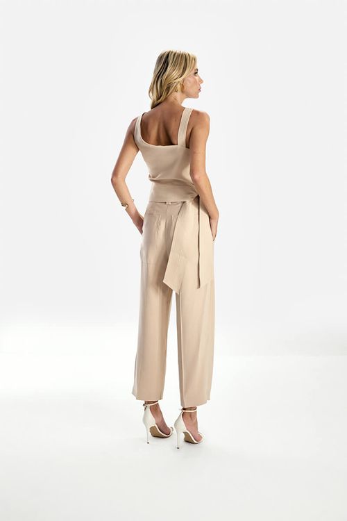 Conjunto New Shape Assimétrico - Bege