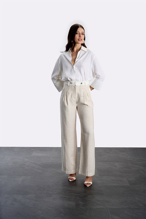 Calça Alfaiataria Moderno - Bege