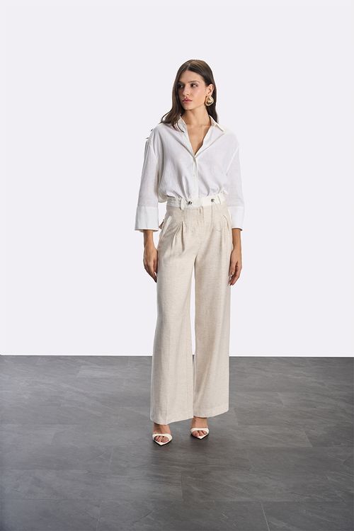 Calça Alfaiataria Moderno - Bege