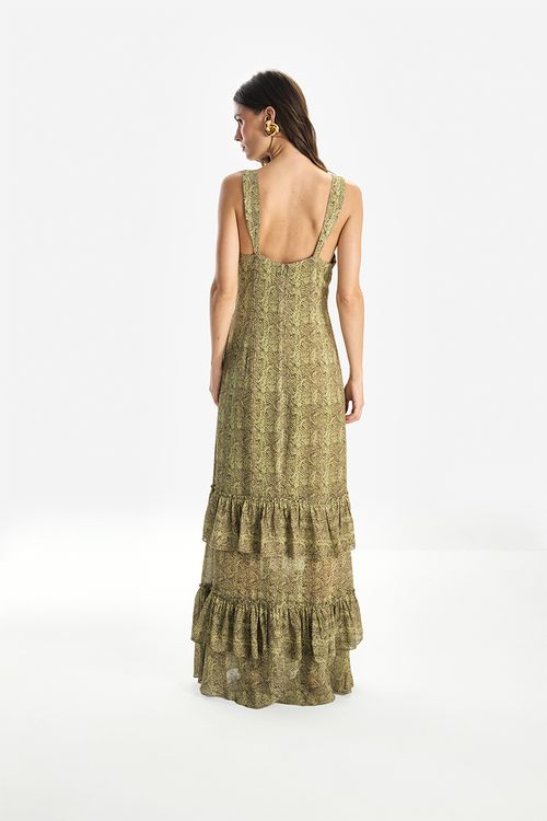 Vestido Animal Green