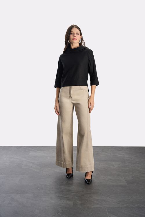 Blusa Gola Wash - Preto