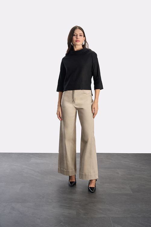 Blusa Gola Wash - Preto