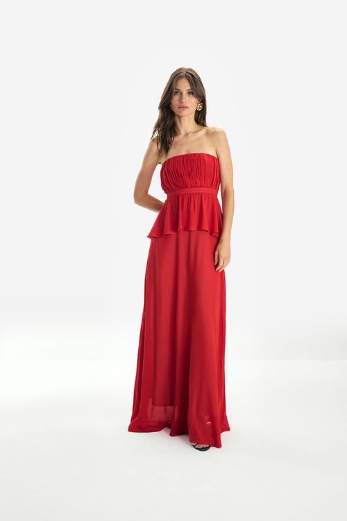 Vestido GGT Fluido - Vermelho Pimenta