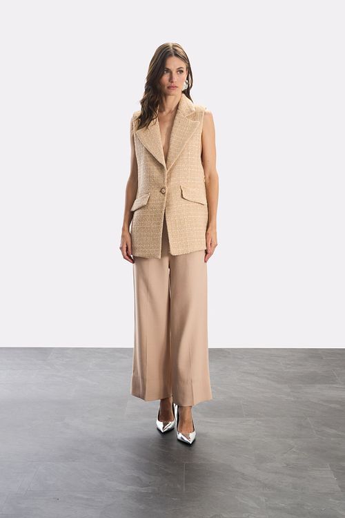 Colete Tweed Gold
