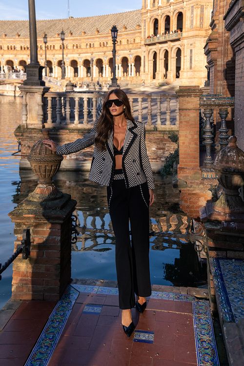 Casaco Tweed Chevron - Única