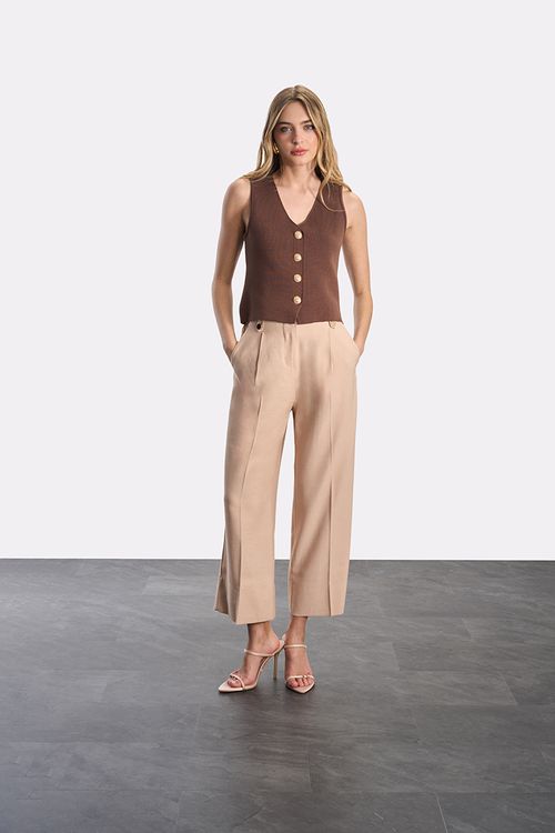 Calça Basic Neutral - Caqui