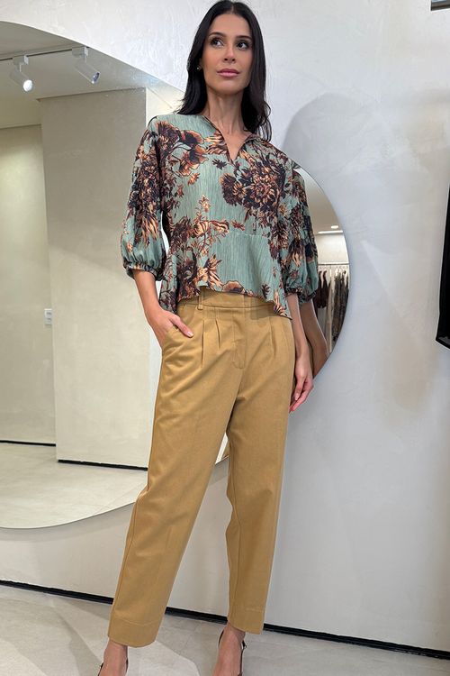 Calça Trench Petesburgo - Caqui