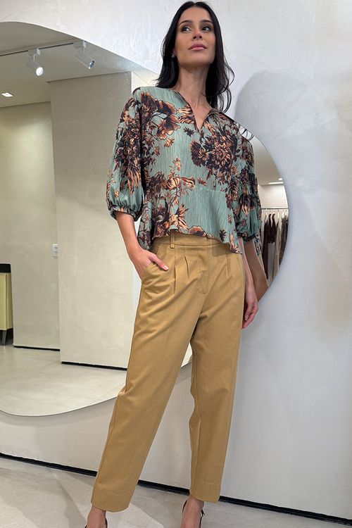Calça Trench Petesburgo - Caqui