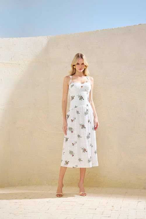 Vestido Bordado Exclusivo - Única