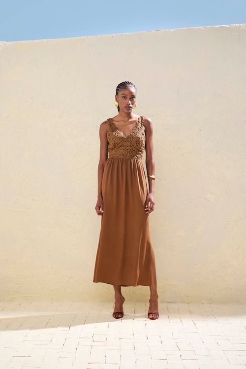 Vestido Guipure Exclusivo - Único