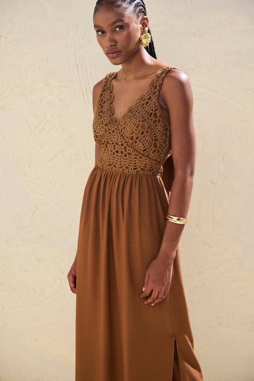 Vestido Guipure Exclusivo - Único