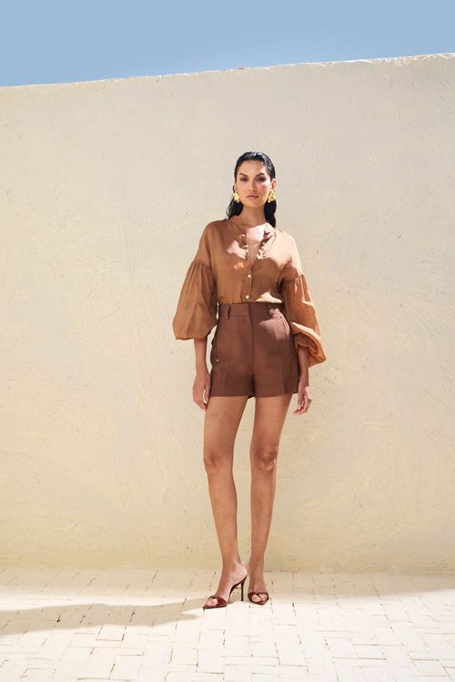Short Alfaiataria Urban - Cognac