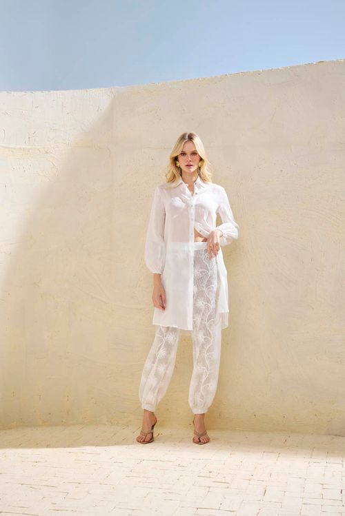 Maxi Camisa Natural - Off White