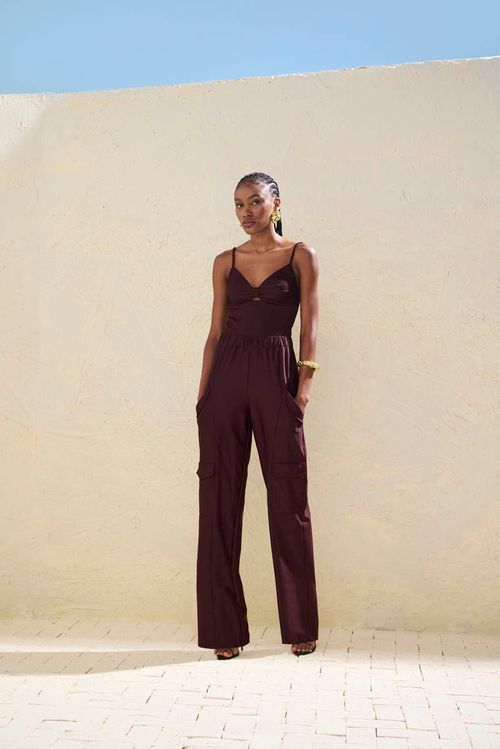 Macacão Utilitário - Marrom