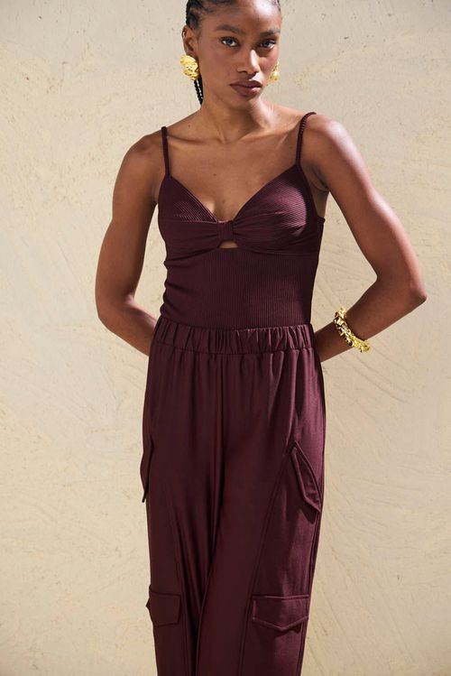 Macacão Utilitário - Marrom