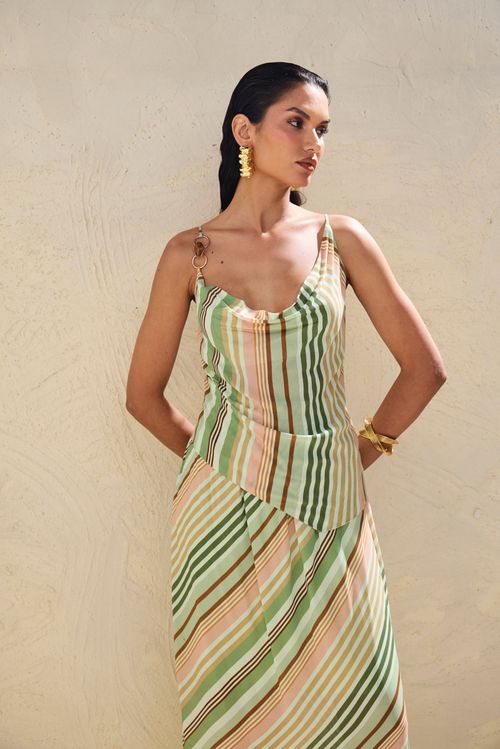 Conjunto Listrado Degage - Única