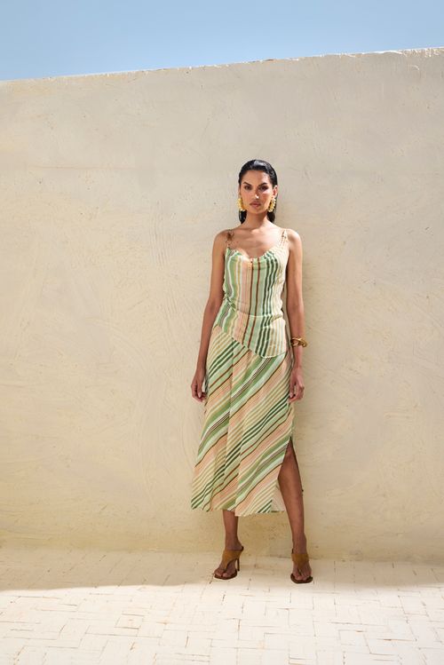 Conjunto Listrado Degage - Única