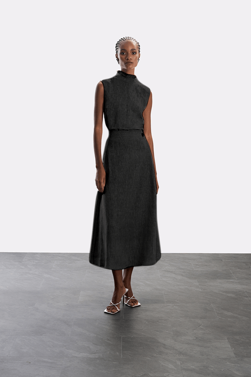 Conjunto 100% Linen - Preto