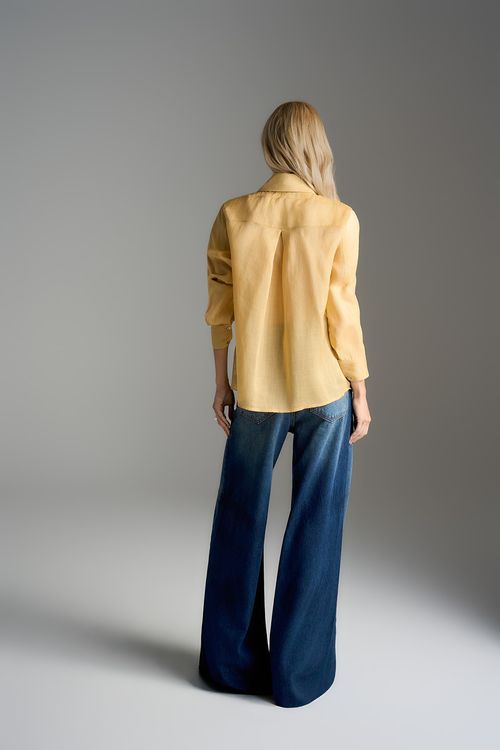 Camisa Linho Com Top - Única