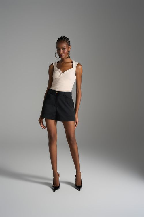 Short Alfaiataria Modern - Preto
