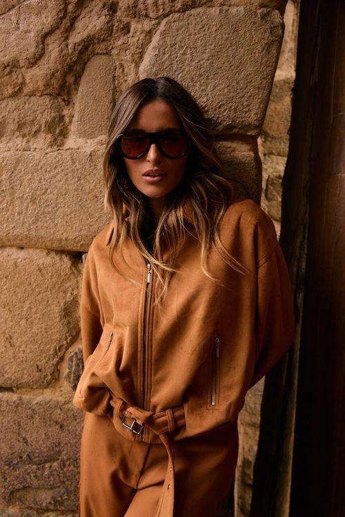 Jaqueta Suede Style - Caqui