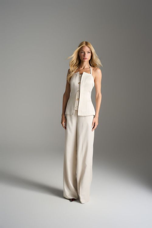 Conjunto Alfaiataria Sofisticada - Areia