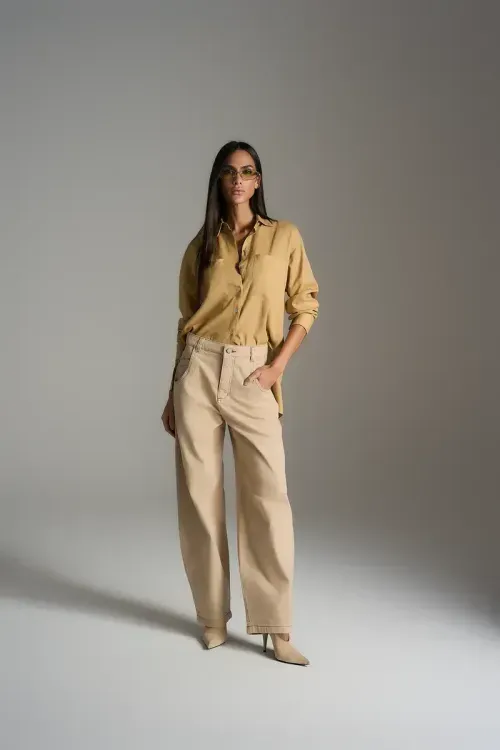 Calça Sarja Essential - Bege