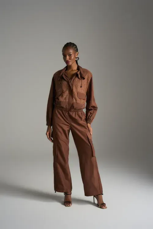 Conjunto Luxo Edit - Caqui