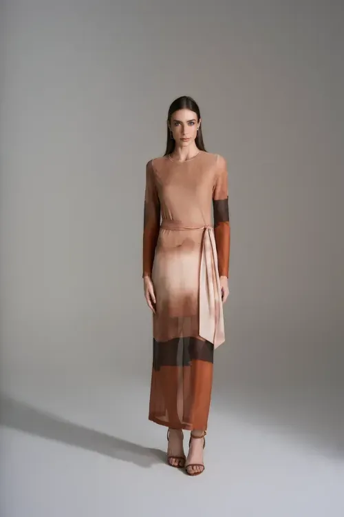 Vestido Tule Degrade Organic - Única