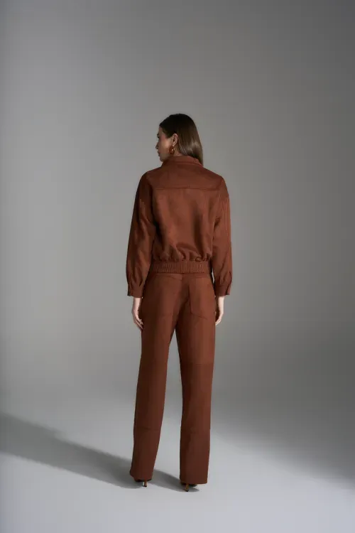 Jaqueta Suede Bolsos - Cacau