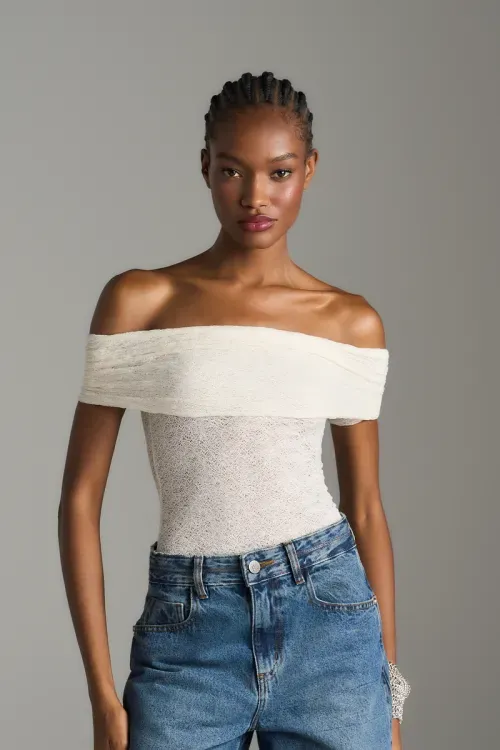 Blusa Trama Delicada - Off White