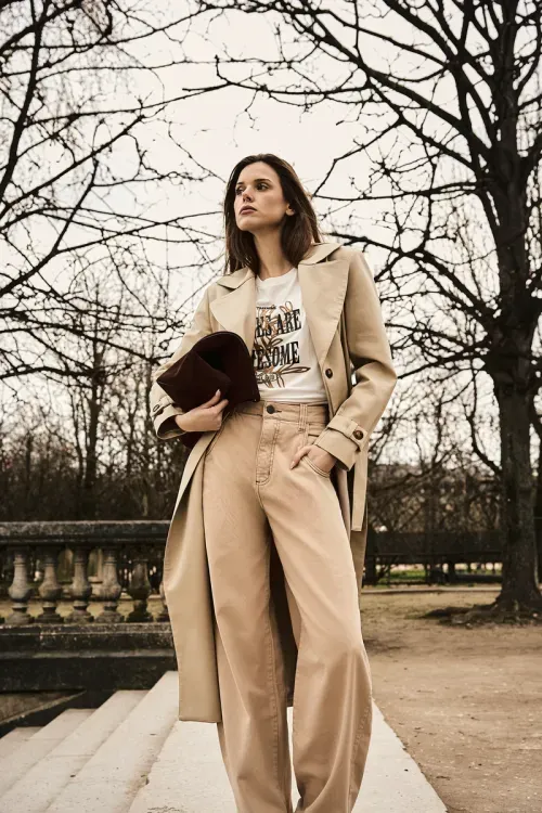 Trench Coat Aline - Bege