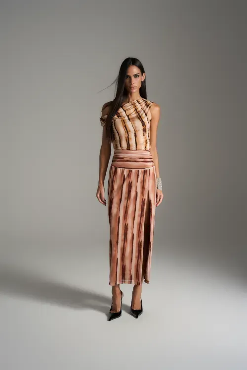 Blusa Stripe Marmorizada - Única